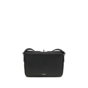 Dolce & Gabbana Black Calf Leather Bos Taurus Shoulder Bag