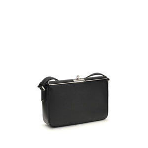 Dolce & Gabbana Black Calf Leather Bos Taurus Shoulder Bag