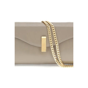 Giuseppe Zanotti Beige Leather Clutch Bag