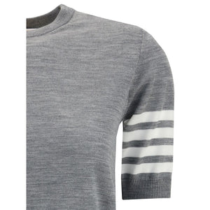 Thom Browne Gray Fleece Wool T-Shirt
