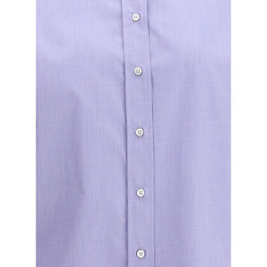 Brunello Cucinelli Light Blue Cotton Dress Shirt