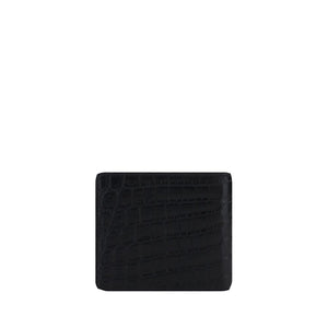 Saint Laurent Black Calf Leather Bos Taurus Wallet