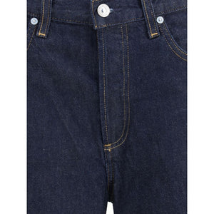 Citizens of Humanity Blue Recycled Cotton Straight-Leg Jeans