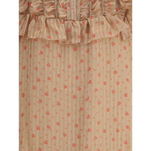 Kristina Ti Multicolor Silk Long Dress