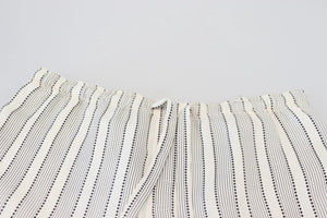 Dolce & Gabbana White Stripes Silk Lounge Trouser Pants