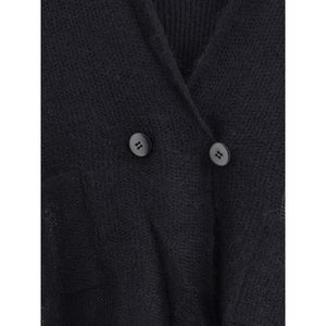 Giorgio Armani Black Mohair Cardigan