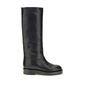 Paris Texas Black Leather Boots