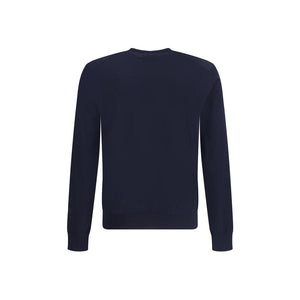 Giorgio Armani Blue Fleece Wool Sweatshirt