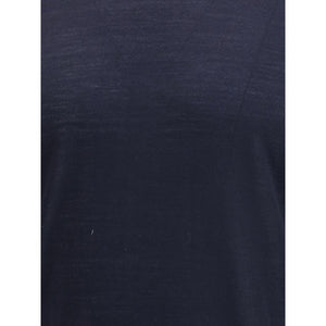 Giorgio Armani Blue Fleece Wool Sweatshirt