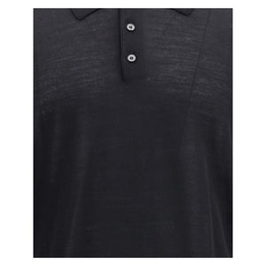 Golden Goose Black Fleece Wool Dress Shirt