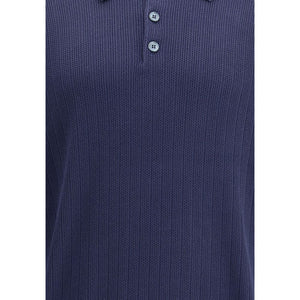 Brunello Cucinelli Blue Cotton Sweatshirt