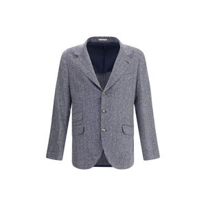 Brunello Cucinelli Blue Wool Blazer