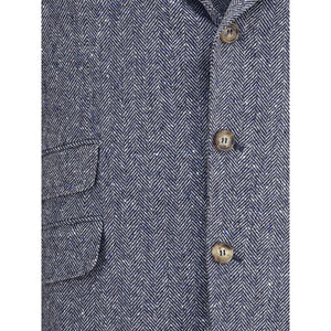 Brunello Cucinelli Blue Wool Blazer