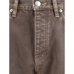 Sunflower Brown Cotton Relaxed Fit Jeans