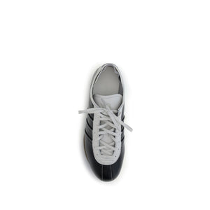 Y-3 Black Calf Leather Bos Taurus Low Top Sneakers