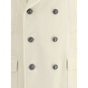Brunello Cucinelli Cream Cashmere Coat