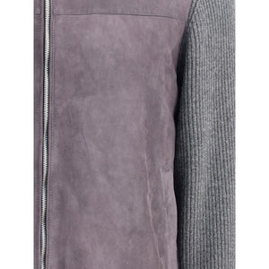 Brunello Cucinelli Gray Wool Jackets And Coat