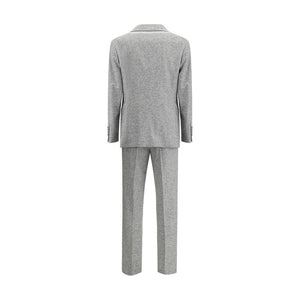 Brunello Cucinelli Gray Wool Two-Piece Suit