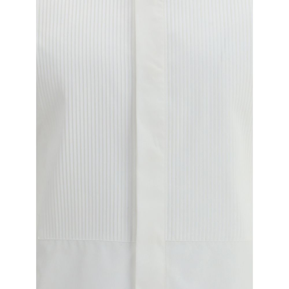 Finamore White Cotton Dress Shirt