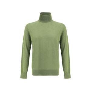 Saint Laurent Green Wool Turtleneck
