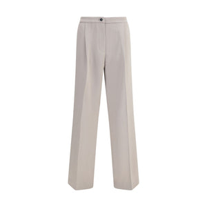 Cruna Beige Polyester Casual Pants