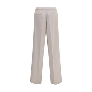 Cruna Beige Polyester Casual Pants