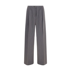 Cruna Gray Polyester Casual Pants