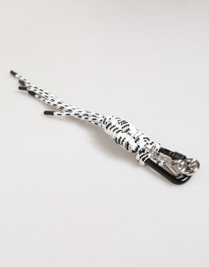 Dolce & Gabbana Multicolor Polyester Tape String DG Logo Keychain Keyring