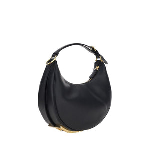 Fendi Black Calf Leather Bos Taurus Shoulder Bag
