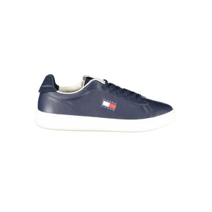 Tommy Hilfiger Blue Leather Men Sneaker