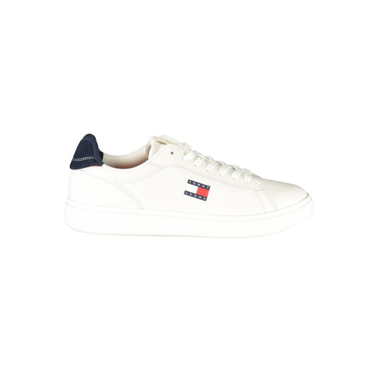 Tommy Hilfiger White Leather Men Sneaker