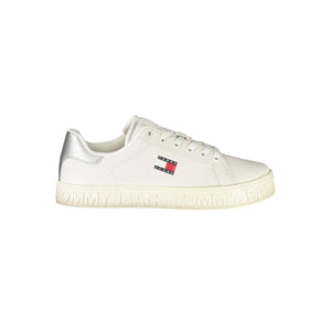 Tommy Hilfiger White Leather Women Sneaker