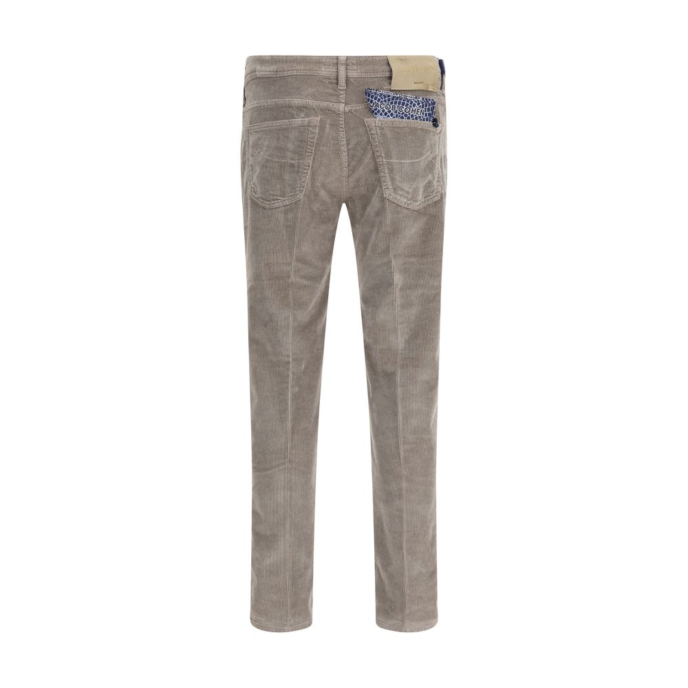 Jacob Cohen Gray Cotton Casual Pants