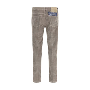 Jacob Cohen Gray Cotton Casual Pants