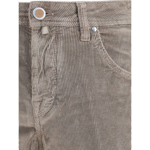 Jacob Cohen Gray Cotton Casual Pants