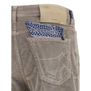 Jacob Cohen Gray Cotton Casual Pants