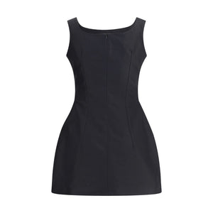 Magda Butrym Black Cotton Cocktail Dress