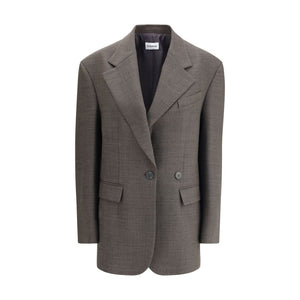 P.A.R.O.S.H. Gray Fleece Wool Blazer