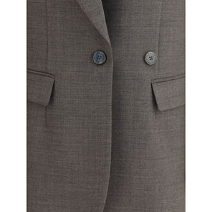 P.A.R.O.S.H. Gray Fleece Wool Blazer