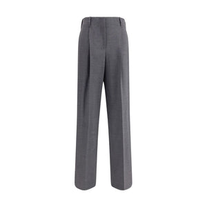 P.A.R.O.S.H. Gray Elastane Casual Pants