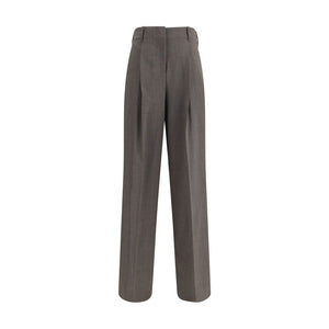 P.A.R.O.S.H. Gray Elastane Dress Pants