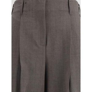 P.A.R.O.S.H. Gray Elastane Dress Pants