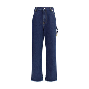 Darkpark Blue Cotton Jeans Denim