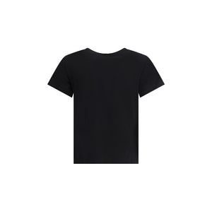 PINKO Black Cotton T-Shirt