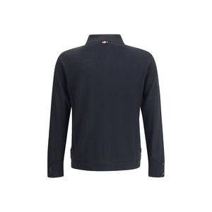 Thom Browne Black Fleece Wool Sweatshirt