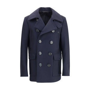 Dsquared² Blue Wool Coat
