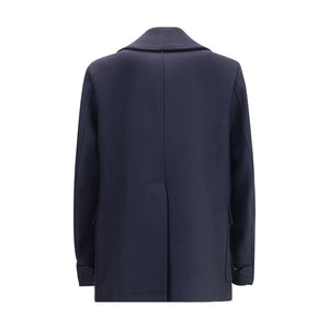 Dsquared² Blue Wool Coat