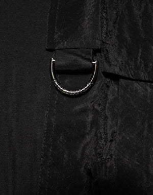 Dolce & Gabbana Black Cotton Embroidered DG Logo Pocket T-shirt