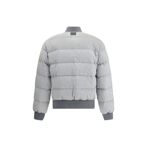 Dolce & Gabbana Gray Cotton Bomber