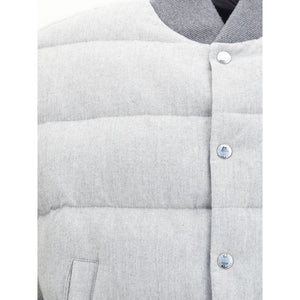 Dolce & Gabbana Gray Cotton Bomber